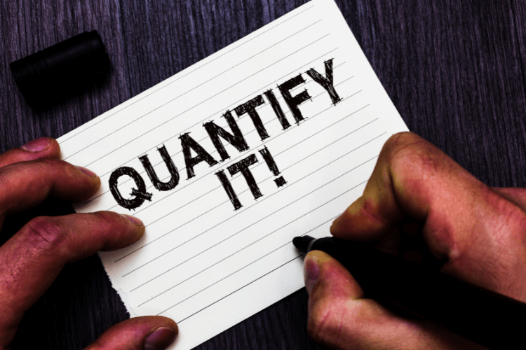 Handwriting note emphasizing importance of quantifying AI hallucination costs in enterprise systems.