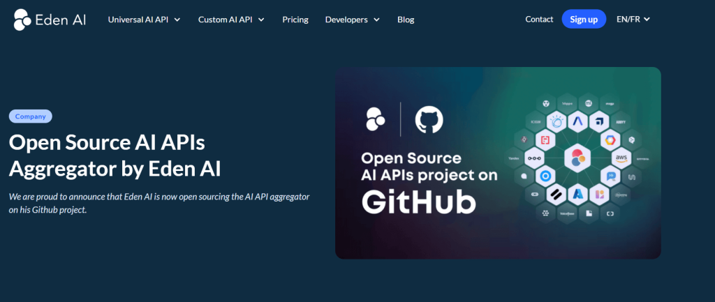 Eden AI open-source API aggregator platform with GitHub integration