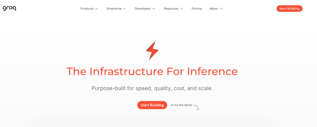 Groq AI inference infrastructure optimized for speed, cost, and scalability
