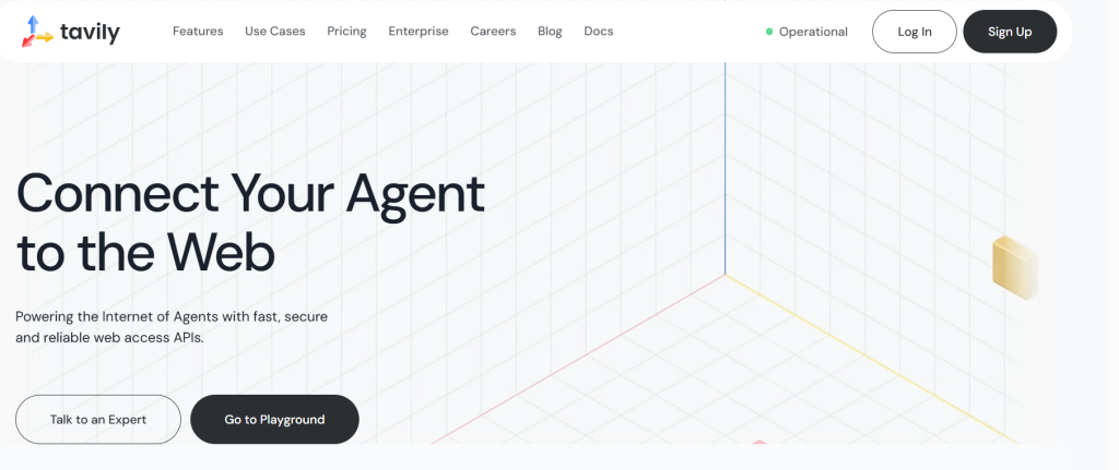 Tavily API connects AI agents to the web with fast, secure, and reliable data access