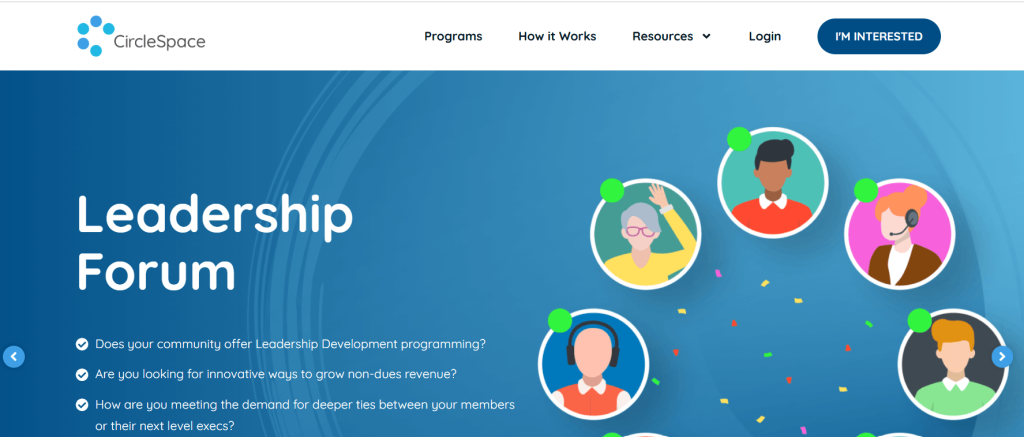 CircleSpace leadership forum for community development and member engagement
