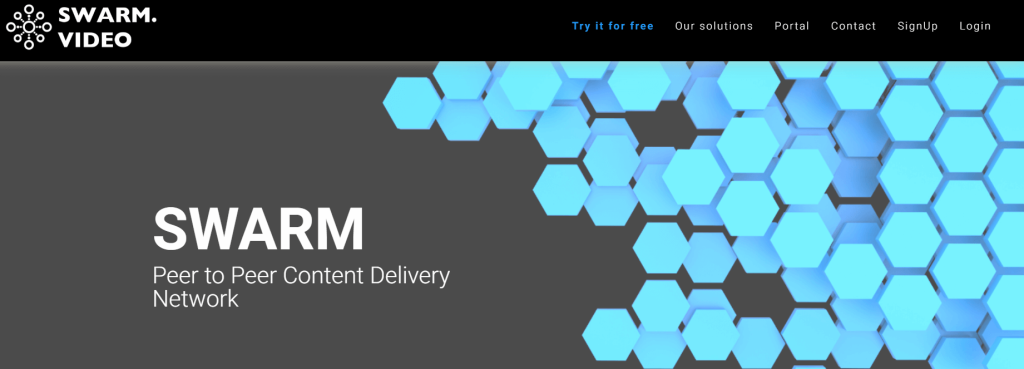 Swarm peer-to-peer content delivery network for high-speed video streaming