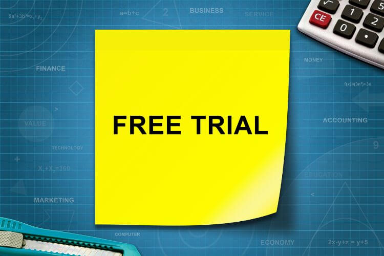 Free trial sticky note reminder highlighting SaaS trial usage patterns