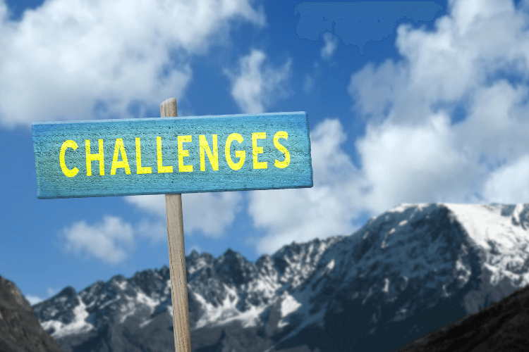 Hybrid search challenges and considerations sign against mountain sky-a guide for RAG architecture